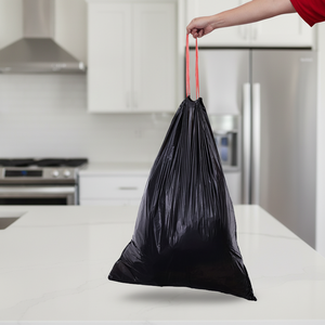 26 Gallon Black Heavy Duty Trash Bags Garbage Can Liners for <b>Kitchen</b> Office Commercial Waste Collection and Storage - Product Image 1