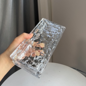 Hohlglas steine Kunden spezifische Großhandel Individuation Klarglas steine für hochwertige dekorative Bausteine Ideal - Product Image 5