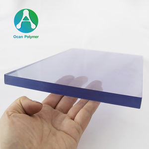 Feuille de <span class=keywords><strong>PVC</strong></span> transparente en plastique dur personnalisée <span class=keywords><strong>1mm</strong></span> d'épaisseur panneau en plastique <span class=keywords><strong>PVC</strong></span> pour salle de bain et décoration murale - Product Image 1