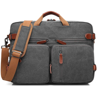 Sacoche étanche et extensible antivol en nylon Oxford pour ordinateur portable mallette d'affaires pour hommes et femmes voyage épaule 24L