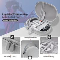Étui de transport portable pour casque VR, accessoires pour Appless Visions Pro, étui rigide en EVA imperméable noir