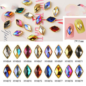 <span class=keywords><strong>Venta</strong></span> Directa de Fábrica, Pegatinas de Uñas 3D de Aleación de Alta Calidad, Diseño de Diamantes Multiforma con Color Mágico - Product Image 2