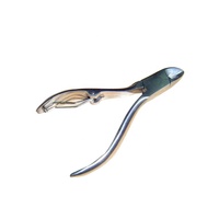 Coupe-cuticules professionnel en acier inoxydable, ouverture de mâchoire de 15 mm, lame tranchante, conception durable, pour ongles épais, forme plate