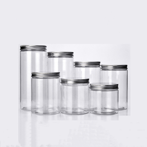 空透明塑料罐食品储存容器宽口化妆品罐食品级宠物罐铝盖 - Product Image 2