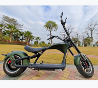 Scooter électrique Citycoco 2000W EEC COC avec amortisseur arrière, grande selle en alliage d'aluminium, batterie 60V, pour adultes, entrepôt UE