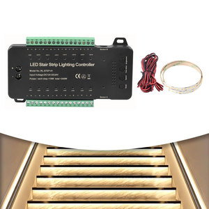 <strong>LED</strong> Stair COB <strong>Light</strong> <strong>Strip</strong> With Black PIR <strong>Motion</strong> <strong>Sensor</strong> Stair Lighting Controller Plug and Play for 0.5M 1M 16 Steps Staircase - Product Image 1