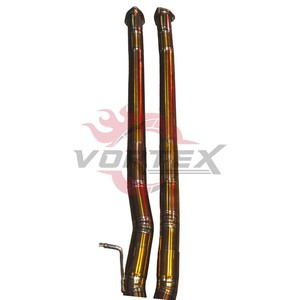 ท่อไอเสีย Vortex Bolt-on ผลิตจากไทเทเนียมอัลลอยด์สีทอง สำหรับ Audi RS3 2.5T ปี 2016-2024 ระบบวาล์ว Catback แบบติดตั้งได้โดยตรง - Product Image 2