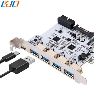 5gbps 4 USB 3.0 + Type-C kết nối + 19pin ổ cắm để PCI-E 1x PCIe X1 mở rộng riser thẻ với SATA 15pin cổng điện - Product Image 2
