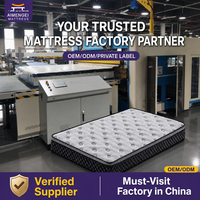 Matelas enroulable en boîte en mousse à mémoire de forme compressée sous vide CertiPUR, vente en gros, direct usine, personnalisable, pour usage hôtelier, ODM/OEM