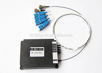 Modul CWDM 6CH Mux Demux 1470-1610nm FTTH Fiber Optik WDM Multiplexer Kehilangan Penyisipan Rendah 1.5dB untuk Jaringan PON