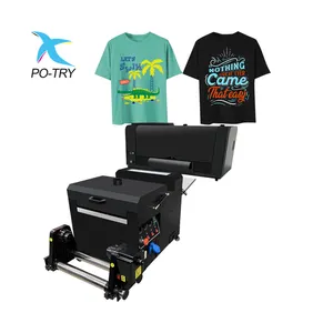 Máquina de impressão dtf preço de fábrica, impressora de película dtf com máquina de agitação em pó
