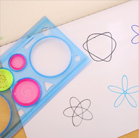 Règle Magique Transparente à Quatre Couleurs, Modèle de Puzzle Créatif, Planche à Dessin, Règle pour Enfants et Étudiants, Dix Mille Fleurs, Unisexe
