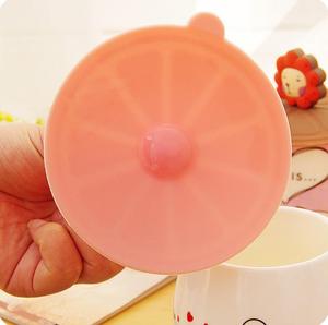 Tùy chỉnh phim hoạt hình Silicone cup nắp chống bụi kín con dấu Mug Bát Bìa Glas MIT Deckel silica gel trái cây uống cà phê mũ - Product Image 4