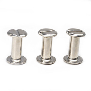 Vis Chicago nickelées mâle-femelle pour reliure d'album, <span class=keywords><strong>de</strong></span> <span class=keywords><strong>livre</strong></span> <span class=keywords><strong>de</strong></span> recettes, vis d'interverrouillage en stock - Product Image 4