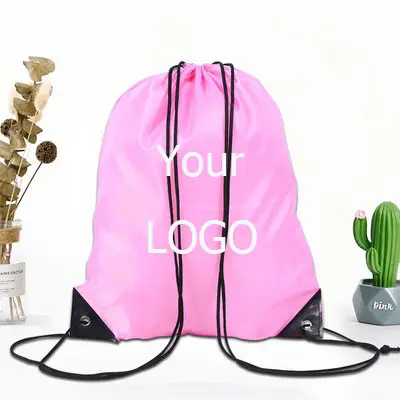 2021 Factory Custom Logo Sport rucksack 210D Polyester Kordel zug beutel Drucken Kordel zug beutel für Werbezwecke