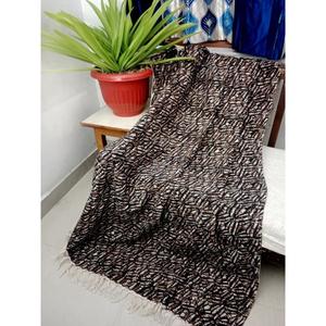 Nouvelle arrivée, couverture en coton faite à la main, imprimée, avec des franges, écologique, légère, pour toutes les saisons, décoration d'intérieur à prix avantageux - Product Image 1