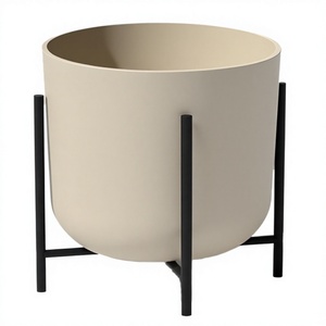 Maceta Moderna de Aluminio con Recubrimiento en Polvo, 3L, para Uso en Interiores y Exteriores, Biodegradable, Ligera, Duradera, con Orificio de Drenaje para Flores/Plantas Verdes - Product Image 4