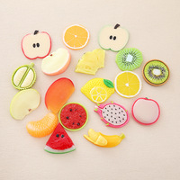 Tranches de citron et de pastèque artificielles en résine, décorations de cerises, design Art Déco réaliste, pour mariage, été, usage extérieur