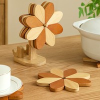 Tapis isolant pour moulin à vent, tapis résistant à la chaleur pour table à manger, tapis en bois massif, tapis résistant à la chaleur pour pot en terre cuite, tapis de table, tapis pour bol