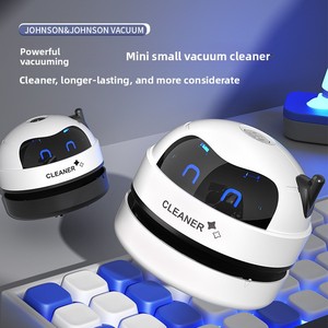 Mini <span class=keywords><strong>aspirateur</strong></span> portatif léger rechargeable par USB, batterie 500 mAh, pour voiture, bureau, clavier, poussière, poils d'animaux, maison, bureau - Product Image 1