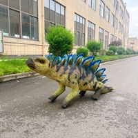 Costume de dinosaure animatronique réaliste pour chien mécanique, amovible pour performance robotique en parc d'attractions extérieur