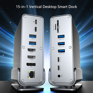 15 in 1 <strong>USB</strong> C Universal <strong>USB</strong> C <strong>Docking</strong> <strong>Station</strong> 100W PD Charging Port Triple Display Dual 4k,1000Mbps for windows Mac Pro - Product Image 2