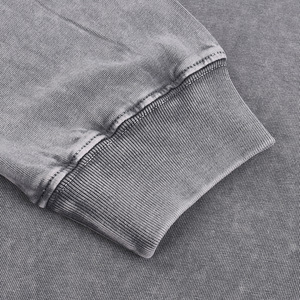 Logotipo personalizado 100% algodón 270 GSM de gran tamaño de manga larga Vintage ácido lavado camiseta Batik Unisex peso pesado camiseta - Product Image 3