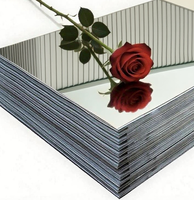 Feuille de miroir en argent flexible 1220*2440mm 2mm 3mm 0.5mm feuilles de miroir en plastique acrylique Autocollant de grand miroir ultra-mince