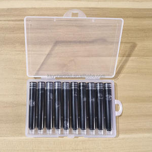 Caja de herramientas de plástico transparente barata para oficina y escuela, caja de almacenamiento transparente de PP, caja de embalaje para Cartucho de tinta de pluma estilográfica de 10 Uds. - Product Image 3