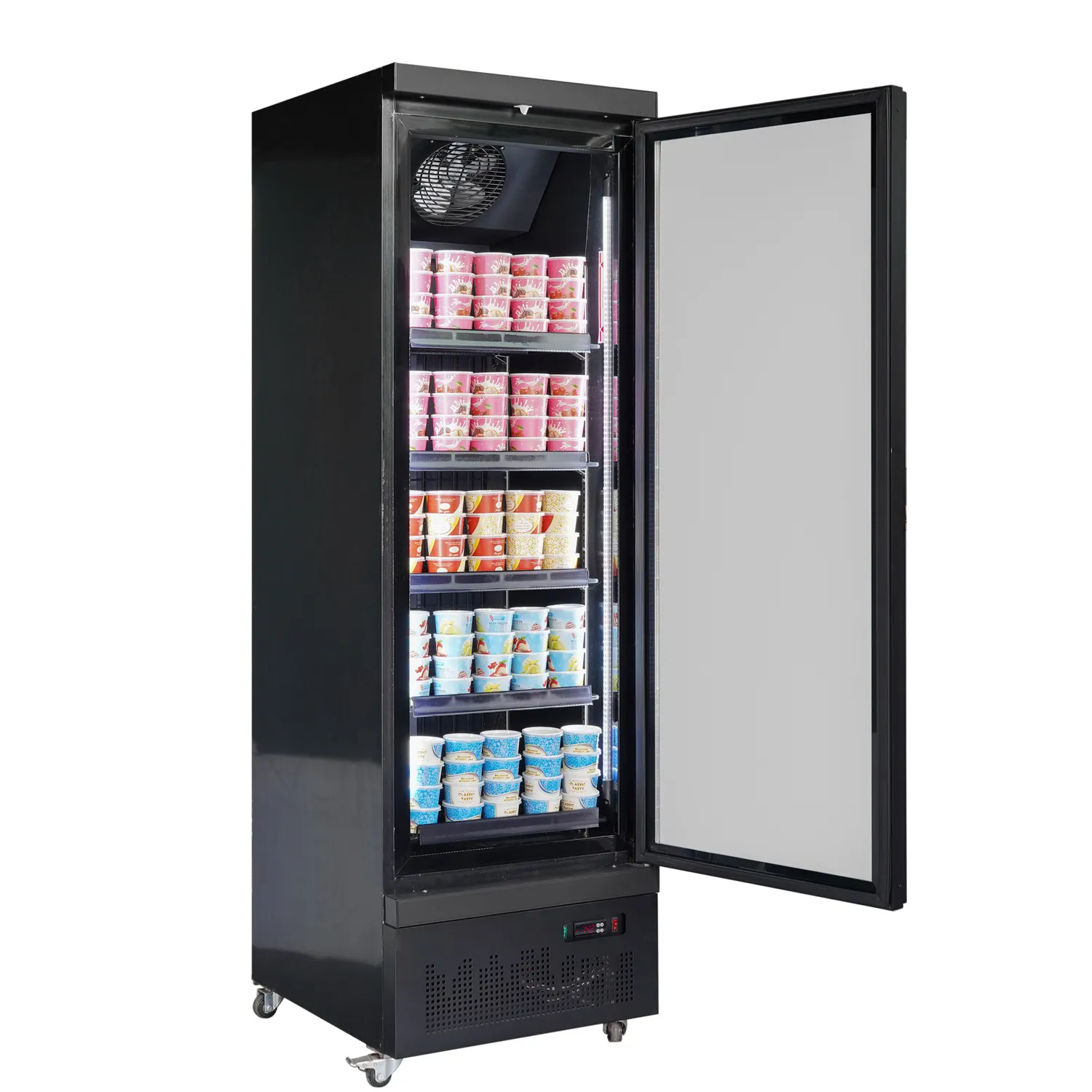 Supermarket commercial low-temperature freezer frozen seafood ice cream display freezer