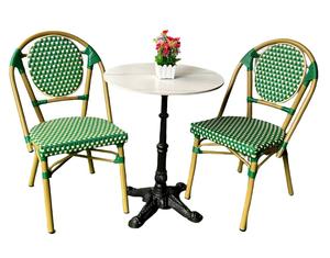 Silla <span class=keywords><strong>de</strong></span> bambú moderna para jardín al aire libre, silla <span class=keywords><strong>de</strong></span> <span class=keywords><strong>café</strong></span> <span class=keywords><strong>de</strong></span> mimbre <span class=keywords><strong>de</strong></span> resina <span class=keywords><strong>de</strong></span> París, silla <span class=keywords><strong>de</strong></span> bistro <span class=keywords><strong>de</strong></span> estilo francés apilable - Product Image 6