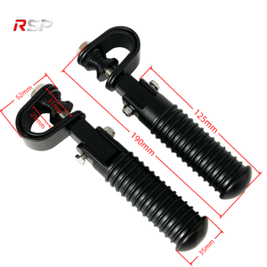 Ensemble de repose-pieds pliables en alliage <span class=keywords><strong>d</strong></span>'aluminium CNC universel pour barre de protection de <span class=keywords><strong>moteur</strong></span> de 28 mm, 30 mm, 32 mm, <span class=keywords><strong>moto</strong></span> cruiser touring - Product Image 2