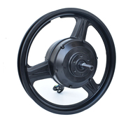 Moteur de moyeu de vélo électrique pliable sans engrenage 48V 350W à courant continu sans balais avec roue avant, 12/14 pouces