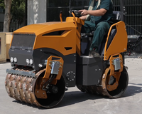 Compacteur à rouleaux de 1,2 tonne pour le compactage du sol, équipement de construction routière robuste pour le compactage de l'argile