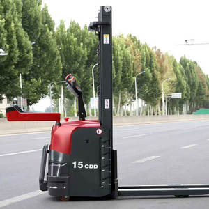 Fábrica Venda Quente 1.5ton 2ton Walkie Empilhador Elétrico Pequeno Empilhador Manual Empilhador para Venda - Product Image 2