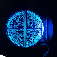 Lámpara Nocturna LED Recargable USB-C Moderna, Luz Cálida, Tacto Suave, Material Acrílico, Tamaño Mini para Dormitorio Infantil, Voltaje de Entrada 5V