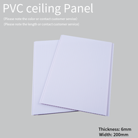 Cielo Raso en PVC Blanco 200mm*7mm Paneles de Techo de PVC Plástico para el Mercado Colombiano PVC Decorativo Interior para Techo y Pared