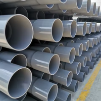 Tuyau en PVC gris U-PVC conforme à la norme ISO 3663, haute pression, pour l'alimentation en eau industrielle et le drainage, marque Qianxin, DN20-DN800mm, personnalisable