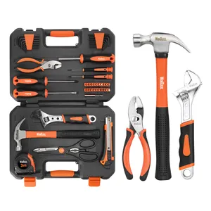48 in 1 Portable Tool Sets Box with Screwdrivers Hammer Wrench Plier Scissor Car Repair Household Hand Tools Set