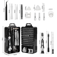 Kit de tournevis de précision magnétique 115-en-1 pour réparation de téléphones portables, électronique et entretien domestique