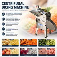 Machine industrielle à découper les légumes en dés, coupeur de cubes haute capacité, équipement de découpe pour pommes, concombres, radis, betteraves