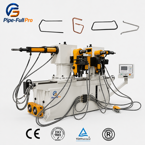 Máquina dobladora de tubos CNC automática de doble cabezal para tubos de acero de 38 mm, dobladora hidráulica de doble cabezal para construcción de invernaderos - Product Image 1
