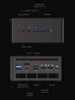MINISFORUM UM880/890PRO R7-8845HS/R9-8945HS DDR5 Dual-Network-Port PC Desktop Mini Berkinerja Tinggi Ultra-Senyap untuk Gaming