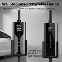 Chargeur rapide portable de niveau 2 32A pour véhicule électrique, câble de secours, longueurs 5M, 7M, 8M, 10M, 15M, 20M
