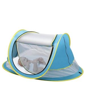 Carpa de Playa Grande para Bebés, Carpa de Playa Plegable con Protección Solar, Carpa de Viaje Portátil para Bebés, Carpa de Juego Interior para Bebés con Mosquitera - Product Image 1
