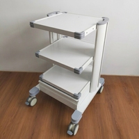 Chariot médical moderne en métal pour hôpital, avec 5 tiroirs et 4 roulettes, pour équipement endoscopique
