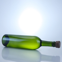 Bouteilles en verre rondes de 700 ml et 750 ml avec bouchon en liège pour vin et eau pétillante – Vente en gros