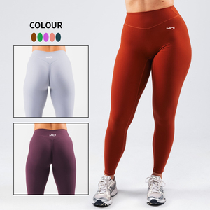 <span class=keywords><strong>Pantalones</strong></span> de Yoga Elásticos de Secado Rápido Personalizados en Oferta, Leggings Deportivos para Mujer con Efecto Push-Up y Cintura Elástica - Product Image 1