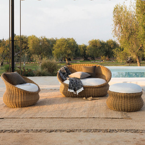 Hot Selling Garden Furniture Lounge Set Villa Leisure aluminum PE <b>rattan</b> <b>Sofa</b> Outdoor Lounge Sectional <b>Sofa</b> Furniture Set - Product Image 1