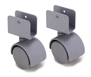 Moderne 50mm Lenk rollen 1,5 & 2 Zoll schwarze Nylon räder mit U-Stahl direkt von der großen Fabrik für Möbels chu blade - Product Image 5